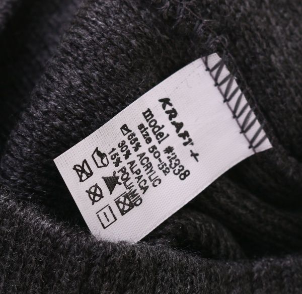 Шапочка детская для девочки Kraft+ 1003 р.50-52 темно-серый меланж 