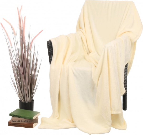 Плед Cannoli Cream 160x200 см кремовый La Nuit 