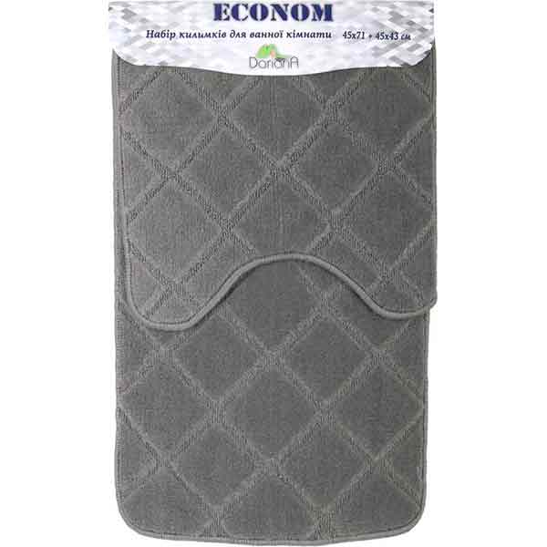 Набір килимків Dariana Econom JD 665 сірий