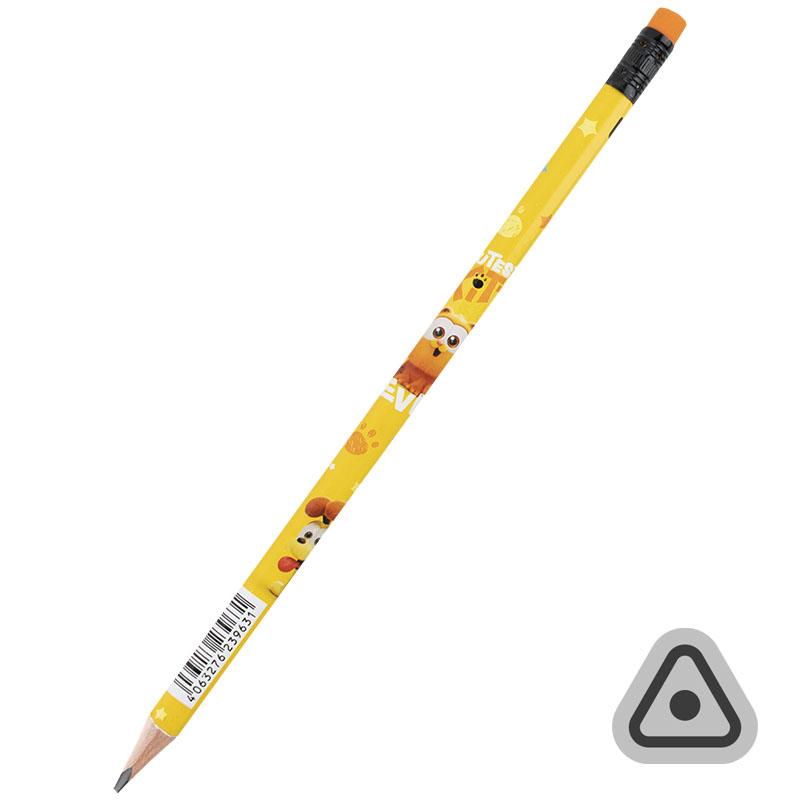 Олівець графітний із гумкою Garfield GF25-046 KITE