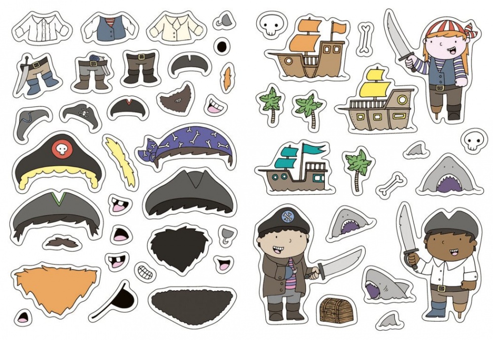 Книга с наклейками Джен Аллистон «Пригоди піратів» 978-617-09-9247-5