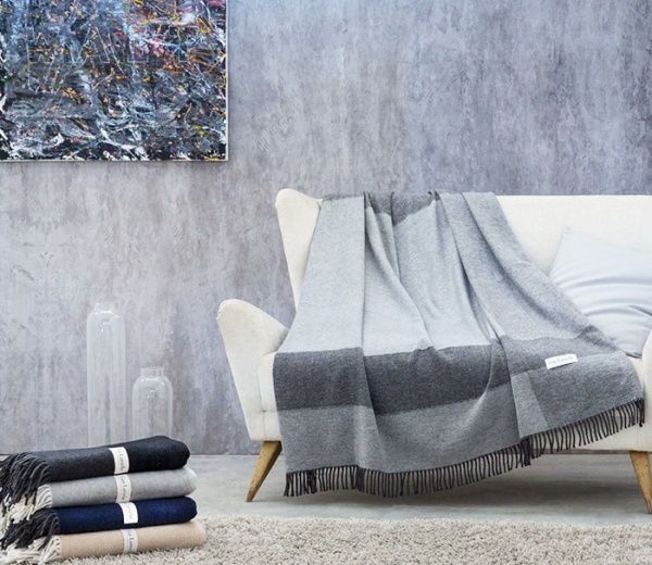 Плед Croisette grey 130x170 см сірий Guy Laroche 