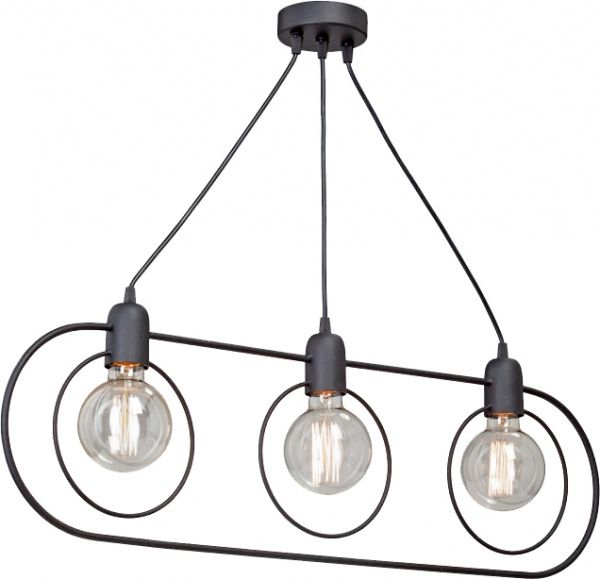 Люстра Vitaluce V4742-1/3S 3x60 Вт E27 чорний 