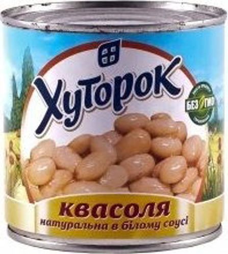 ФасольХуторок в белом соусе 425 мл