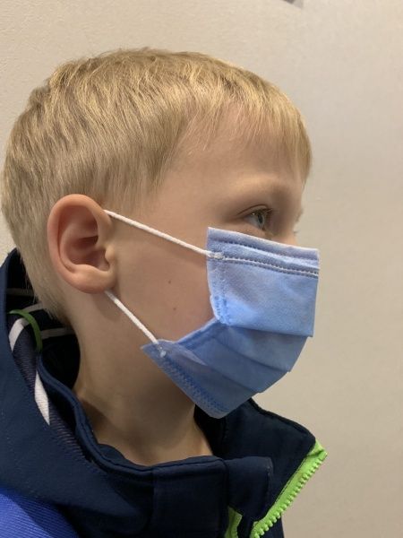 Маска Lindo медицинская детская нестерильная 10 шт./уп.