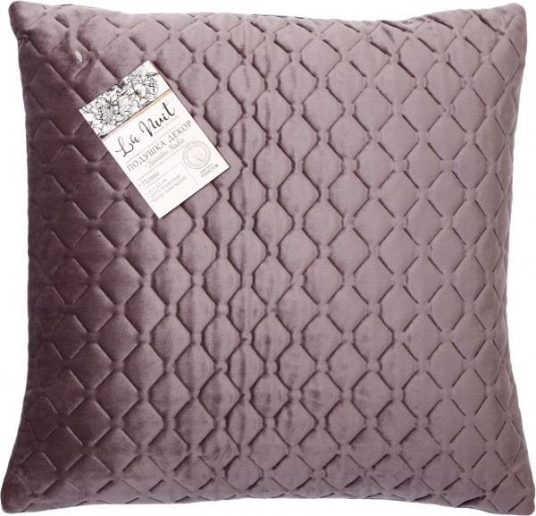 Подушка декоративная Nadia 45x45 см шоколадный La Nuit 