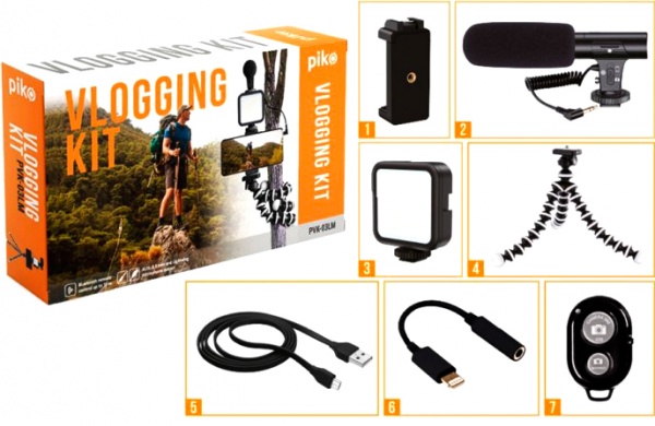 Комплект блогера Piko Vlogging Kit PVK-03LM