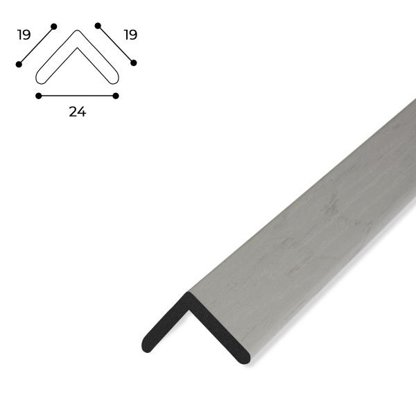 Куточок MARCO decor 1919-701-К сіре дерево 19х19х2900 мм