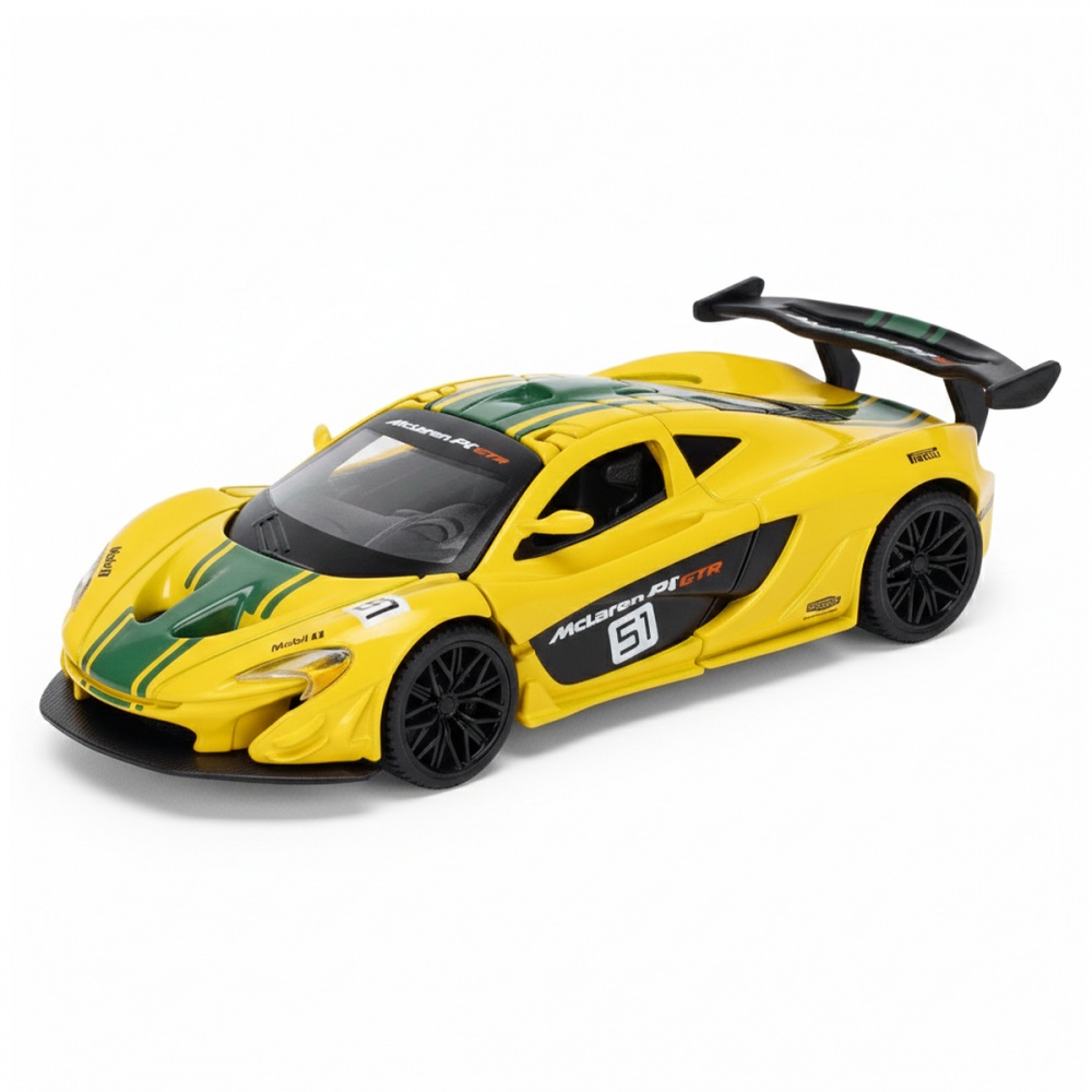 Автомодель TechnoDrive 1:24 McLaren P1 yellow 250943MLP1YW