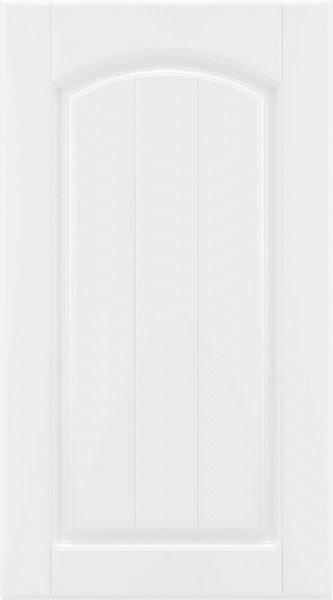 Фасад для кухні Грейд-Плюс Прованс білий гладкий №383 713x396 правий