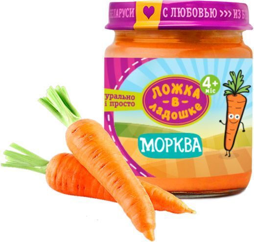 Пюре Ложка в ладошке Морковь 100 г 