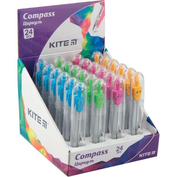 Циркуль у футлярі колір в асортименті 125 мм 38441 KITE