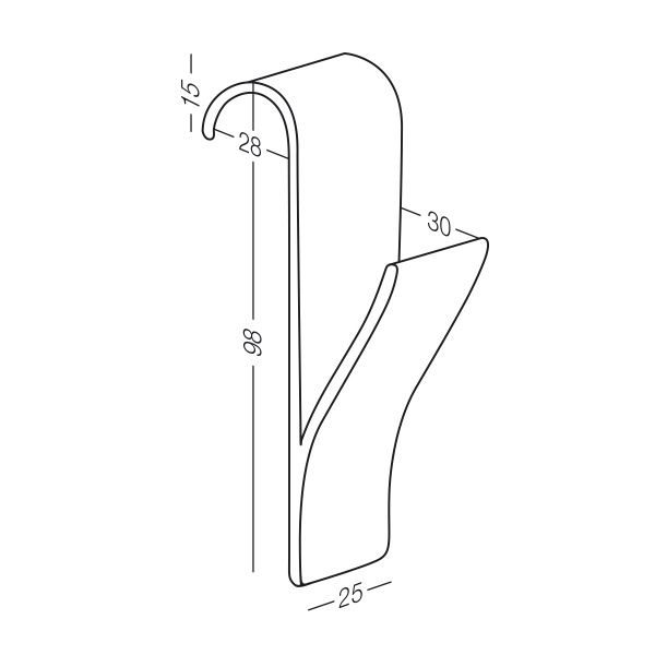 Крючок накидной MVM HP-100