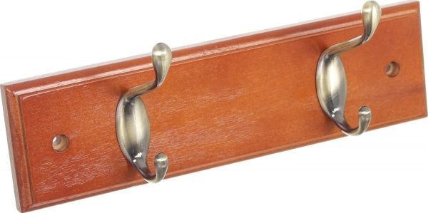 Крючки на планке ІІ тип 1+1 бронза/орех