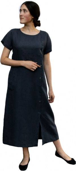 Платье Галерея льна Мирая р. 52 серый 0925/52/1381 