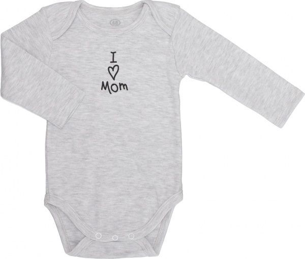 Боди Фламинго ясельный 2 шт. р.74 черный/меланж 449-222 