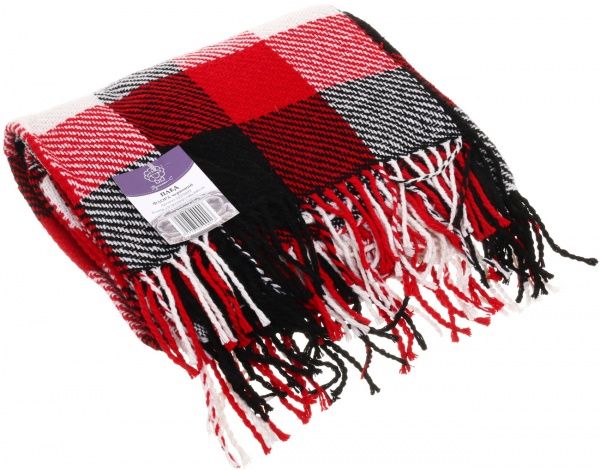 Плед Флора 140x200 см червоний Вултекс-С