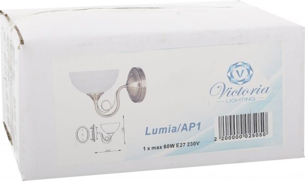 Бра Victoria Lighting 1x60 Вт E27 античная латунь Lumia/AP1 