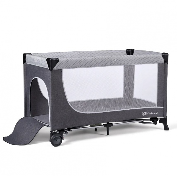 Манеж-ліжко Kinderkraft Leody Grey з пеленатором KCLEOD00GRY00AC