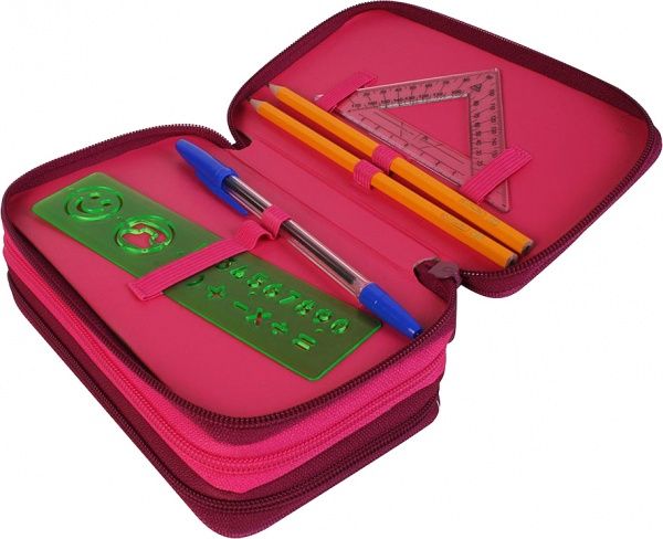 Пенал Triple Unicorn Day Единорог 31 предмет 50014415 Herlitz розовый