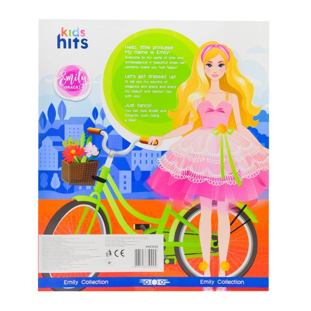 Кукла Kids Hits Emily Romantic с велосипедом KH23/022