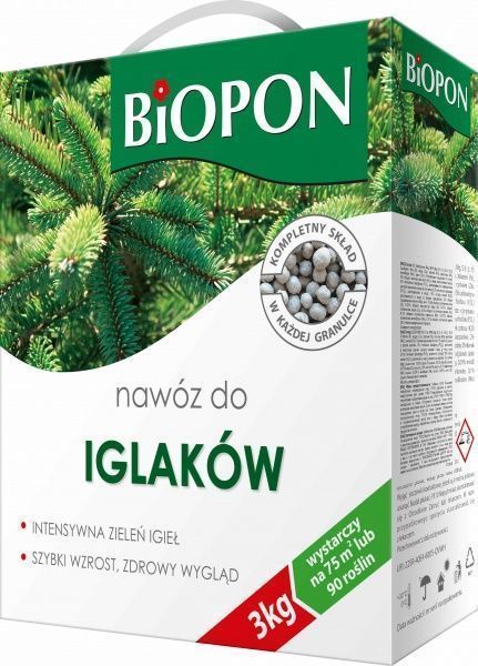 Добриво мінеральне Biopon для хвойних рослин 3 кг