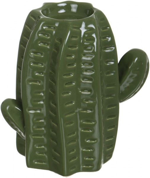 Подсвечник Кактус WW 2706-13,5 зеленый Eterna