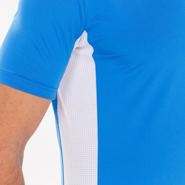 Футболка Joma SUPERLIGA T-SHIRT ROYAL-WHITE S/S 101469.702 р.L синій