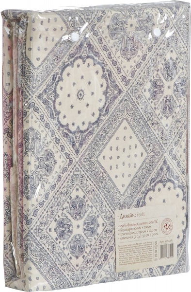 Комплект постельного белья Fonti 1,5 с принтом La Nuit 