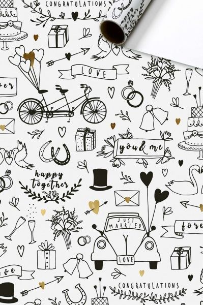 Бумага для упаковки STEWO Belia black 70x200 см 