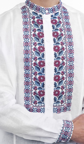 Вышиванка Эдельвика 172-19/00 белый р. XL 