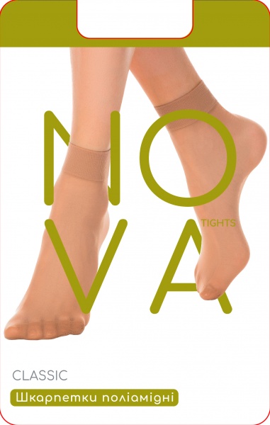Шкарпетки жіночі Nova Classic 40 den р.one size чорний 2 шт.