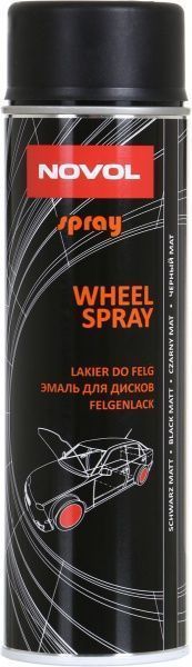 Лак Wheel Spray NOVOL 500 мл 34122 Чорна матова