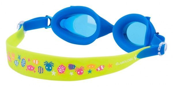 Очки для плавания TECNOPRO SHARK PRO KIDS X 289399-900545 one size сине-салатовый