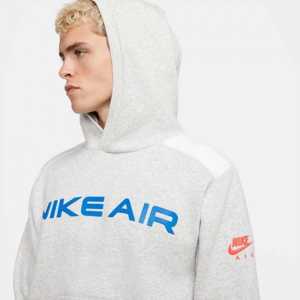 Джемпер Nike M NSW AIR PO FLC HOODIE DA0212-052 р. S сірий