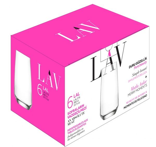 Набор стаканов Lal HB 480 мл 6 шт. LAV 