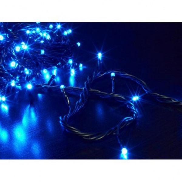 Декорация светодиодная led гирлянда синяя светодиодная (LED) 10 м 