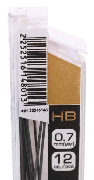 Набор грифелей HB 0,7 мм 12 шт. графит Nota Bene
