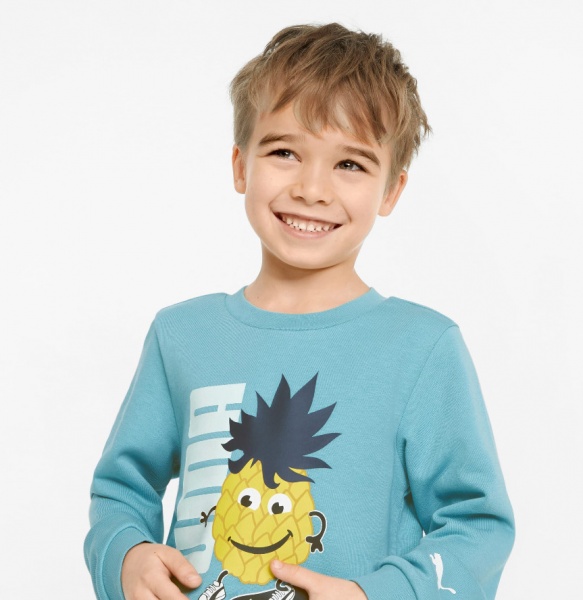Свитшот Puma FRUITMATES Crew TR 84731461 р. 116 голубой