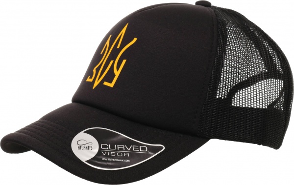 Кепка Корпорація 12 Тризуб сетка RAPPNRNR 58 черный с желтым