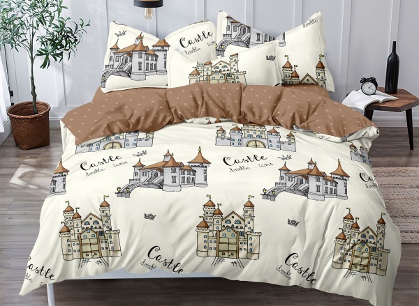 Комплект постельного белья Sweet Home 2,0 белый с рисунком Ibolo 