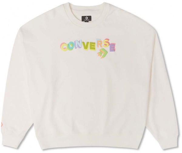 Світшот Converse HEAVYWEIGHT GRAPHIC CREW 10025069-286 р. S рожевий