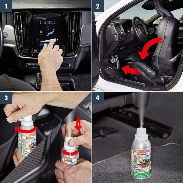 Очисник кондиціонера SONAX Klima Power Cleaner Air Aid антибактеріальний Havana Love 323800 оригінальний