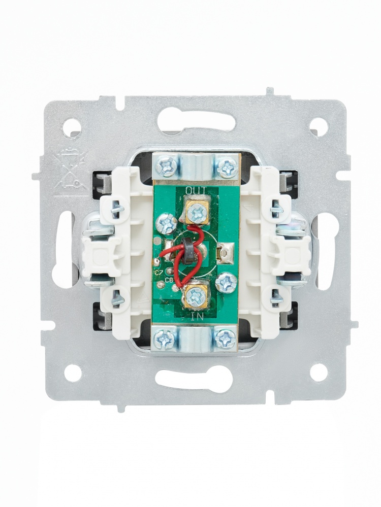 Розетка TV прохідна 1 Lezard Vesna IP20 сірий 742-3588-129