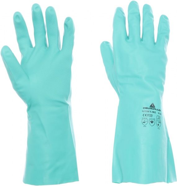 Перчатки Delta Plus нитриловые с хлопчатобумажной подкладкой с покрытием нитрил L (9) VE802VE09