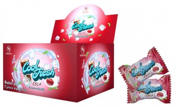 Конфеты жевательные Saadet Cool Fresh с жидким центром со вкусом Coca Cola 4,5 г  — фото 1