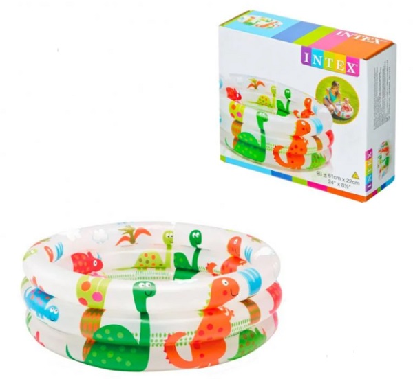 Бассейн надувной Intex Динозавры 61x22 см 57106