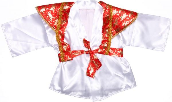 Костюм карнавальний КАРНАВАЛІЯ Самурай р.110-116 білий із синім 