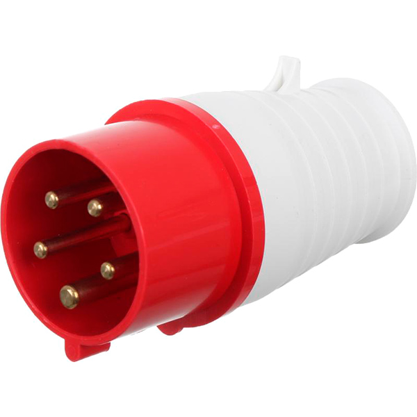 Вилка электрическая силовая с заземлением Underprice 3p+N+PE (015) 380В 16А IP44