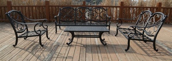 Комплект мебели Bella Vita столик 122х61х44 см меланж 